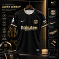 FC Barcelona Away Jersey – Messi 10 Black & Gold Edition