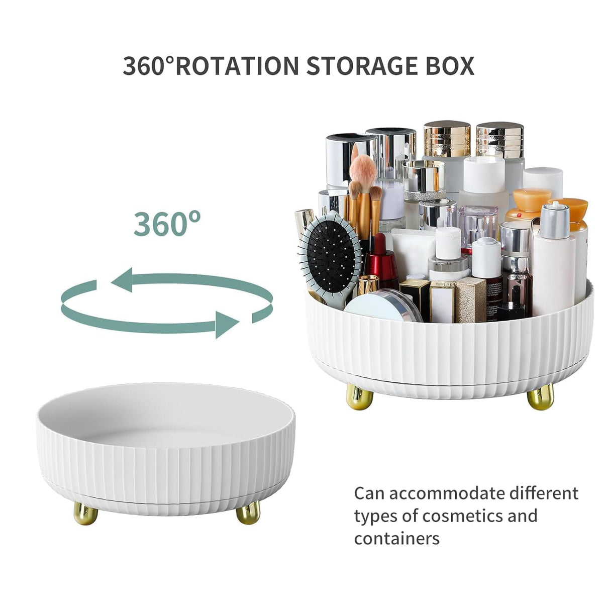 360° Rotating Vanity Organizer
