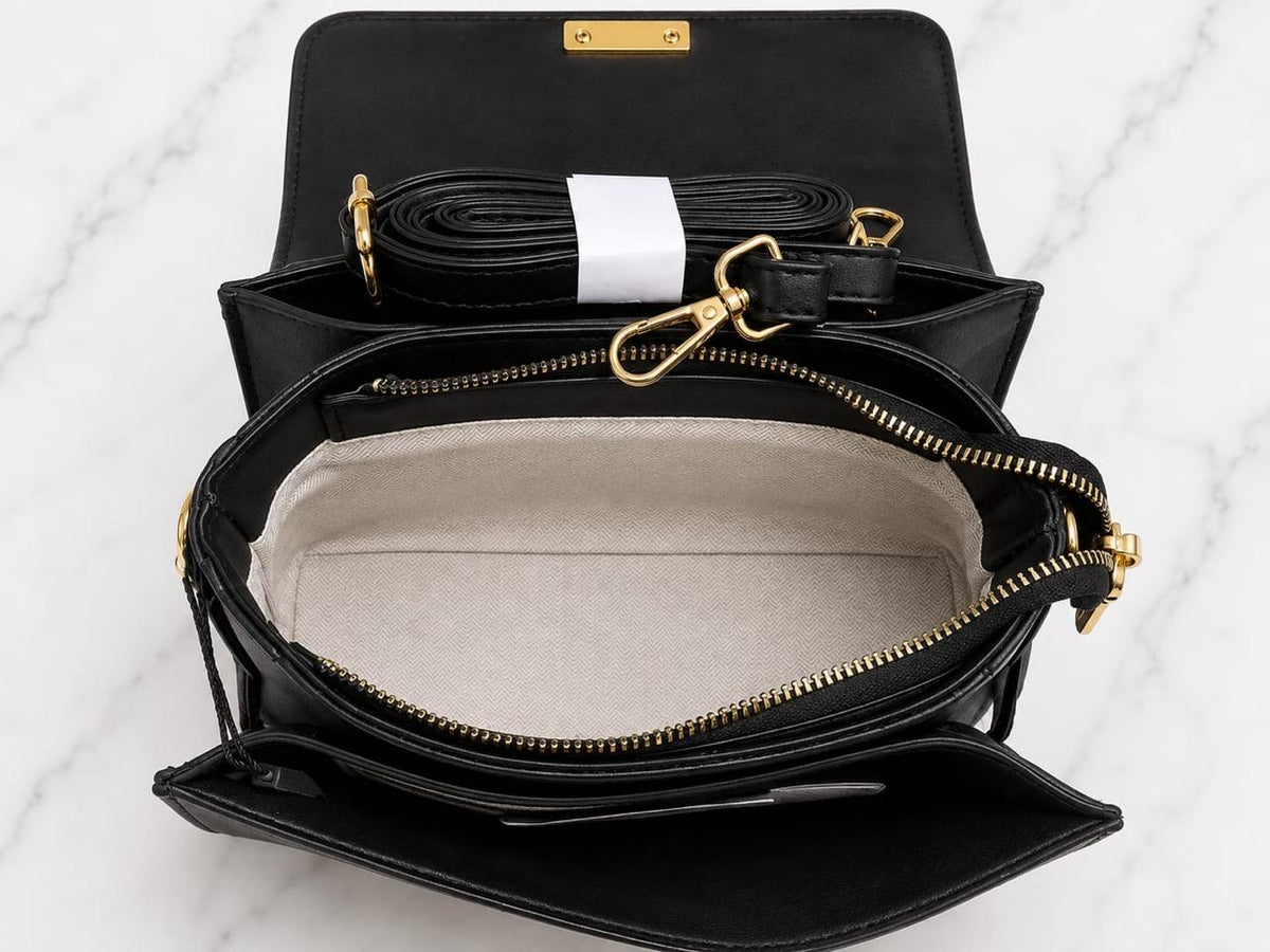 Premium Crossbody Handbag - Luxury Shoulder Bag with Top Handle