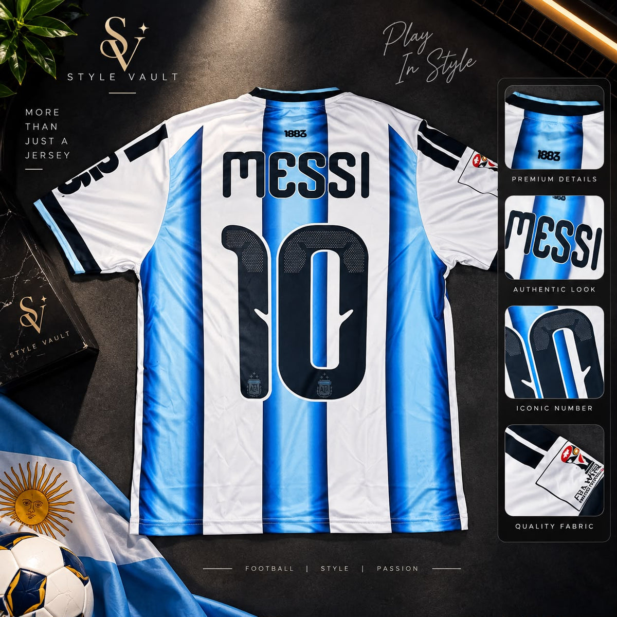 Messi #10 Argentina Jersey