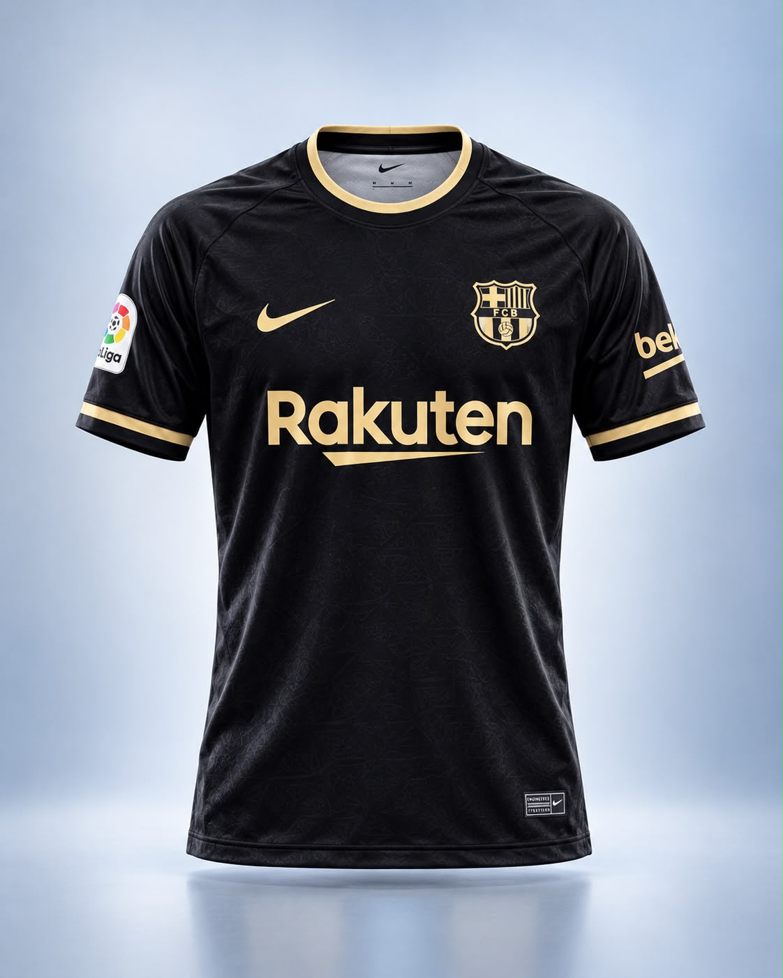 FC Barcelona Away Jersey – Messi 10 Black & Gold Edition
