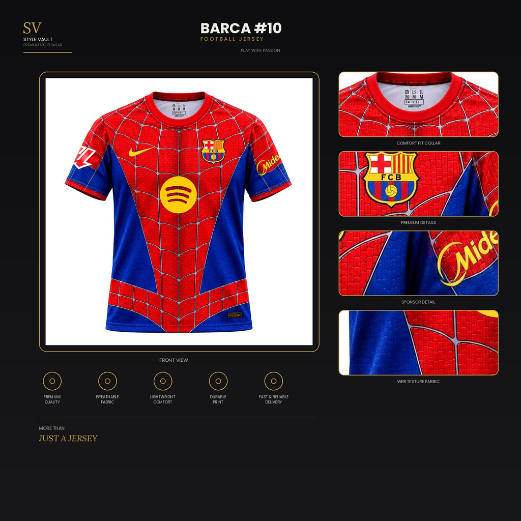 Barca Spider Edition Football Jersey