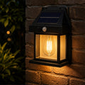 solar powered motion sensor wall lamp outdoor